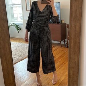 Gap Wide Leg, Wrap Jumpsuit with Pattern